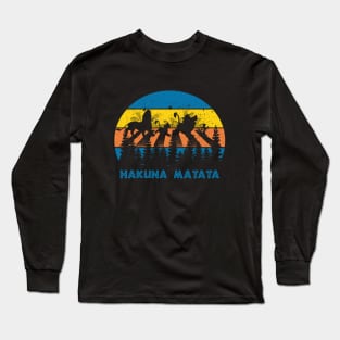 Hakuna Matata Retro Long Sleeve T-Shirt